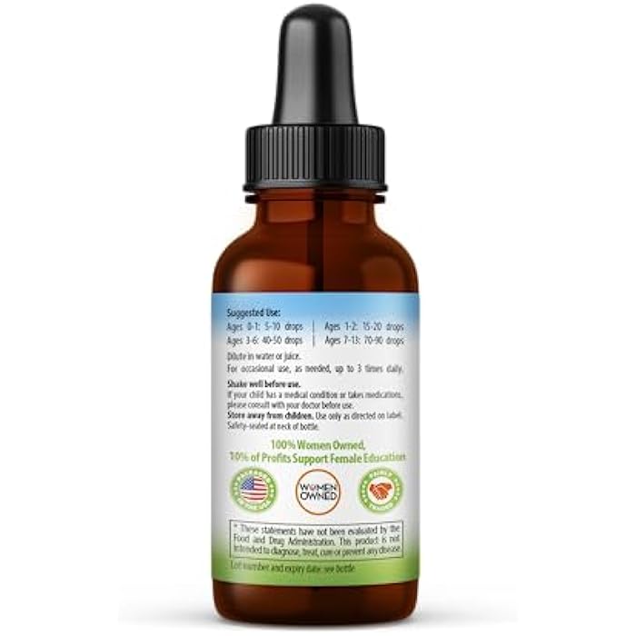 Herbal Goodness Immune Support 1oz with Ashwagandha for and Turmeric Herbal Supplements - Natural Kids Immune Booster Drops for Wellness and Immune Support for Kids - Non-GMO - Made in USA - Image 2