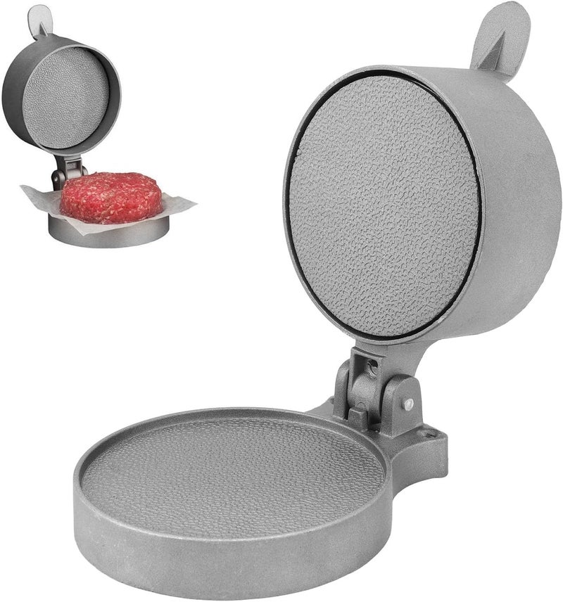 LIZEALUCKY Burger Press Hamburger Patty Maker Adjustable Thickness Nonstick Aluminum Alloy Burger Maker for BBQ Baking Stuffed Burgers Meat Presser Set with Patty Mould - Image 1