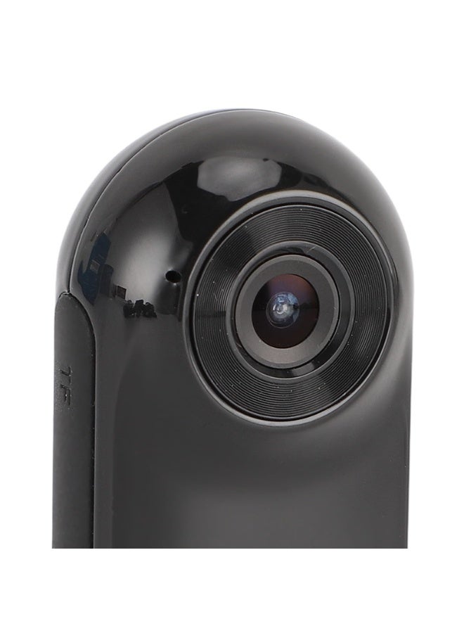 شابية كاميرا رياضية صغيرة بدقة 1080 بكسل، كاميرا أكشن صغيرة مع بطاقة ذاكرة مدمجة 64 جيجابايت، بحجم الإبهام، كاميرات مدمجة للعمل والسفر وركوب الدراجات والحيوانات الأليفة، طوق كاميرا للقطط (يحتوي على بطاقة ذاكرة 64 جيجابايت، كابل بيانات، محول، غطاء سيليكون، قاعدة، مشبك خلفي، طوق مغناطيسي، أسود) - Image 2