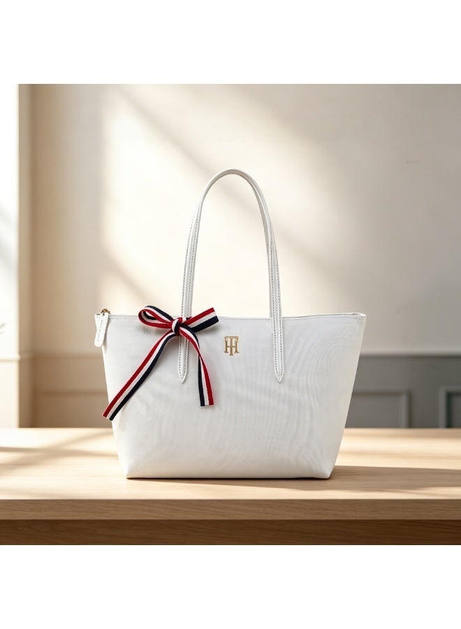 TOMMY BAHAMA women's handbag, classic and stylish multifunctional large-capacity shoulder bag with iconic stripes, suitable for travel, work, and gym, white - Image 1