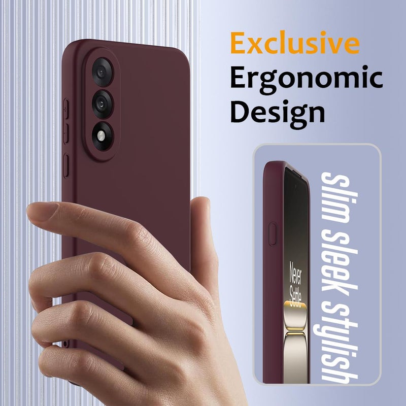 erorex For OnePlus Ace 5 Ultra / Nord 5 Shockproof Silicone Magsafe Phone Case(Plum Color) - Image 4