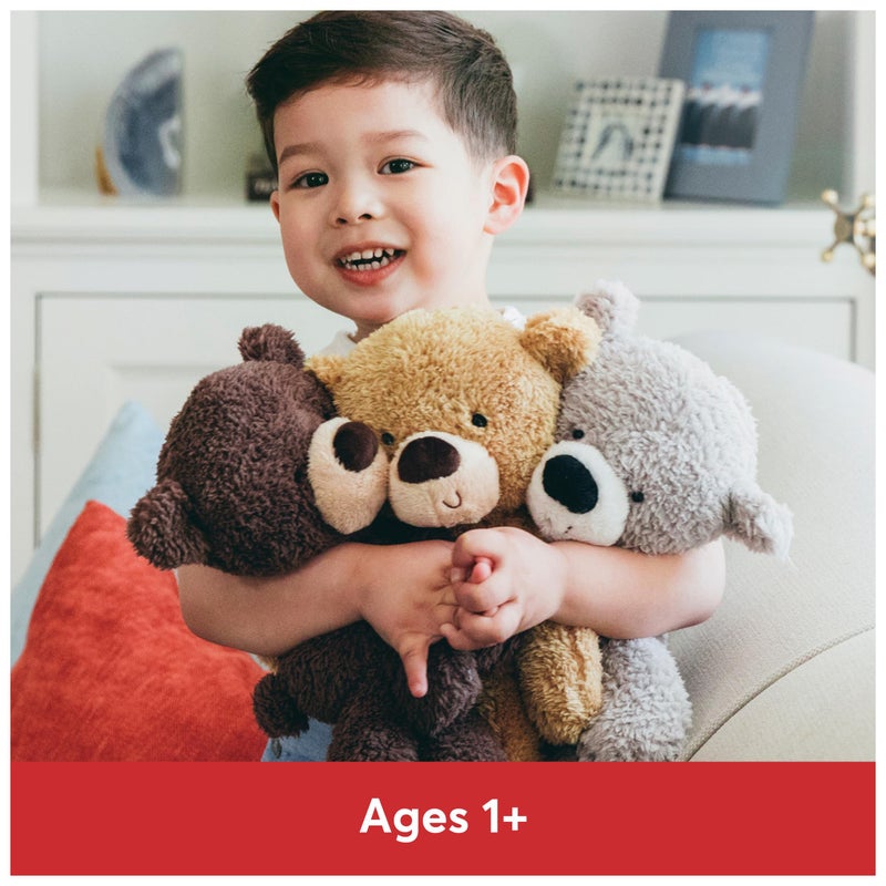 GUND Fuzzy Teddy Bear, Premium Stuffed Animal for Ages 1 and Up, Gray, 13.5â€ - Image 3