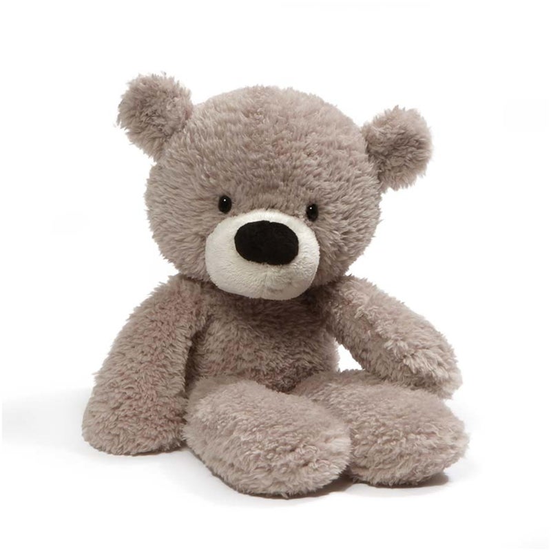 GUND Fuzzy Teddy Bear, Premium Stuffed Animal for Ages 1 and Up, Gray, 13.5â€ - Image 1