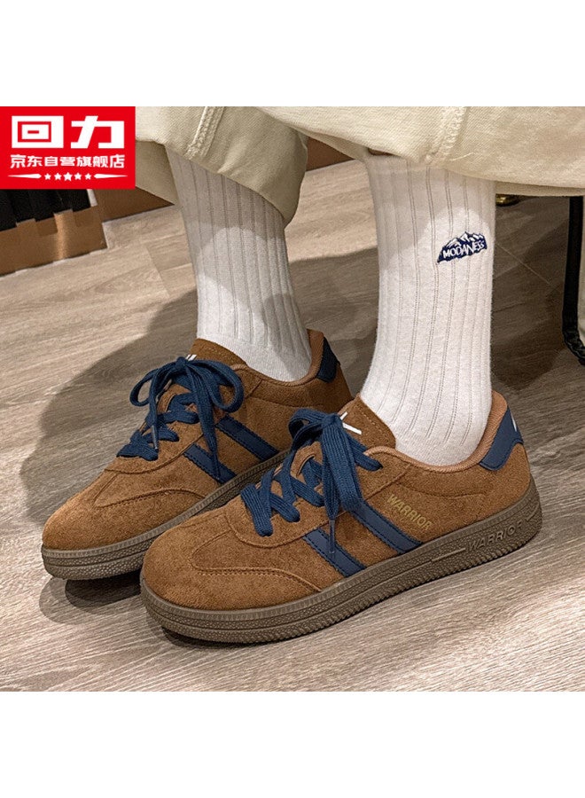 Huili Official Women's Shoes, And Winter Sneakers, Women's Simple Casual Shoes, Khaki Blue, Size 37
