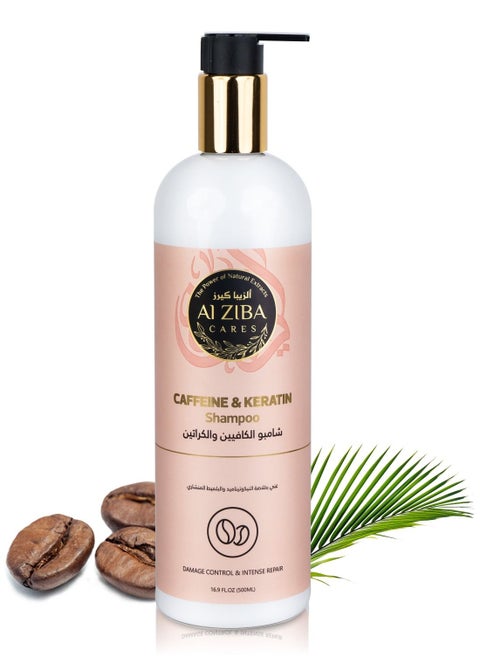 Caffeine & Keratin Shampoo - Damage Control & Intensive Repair - 500 ml