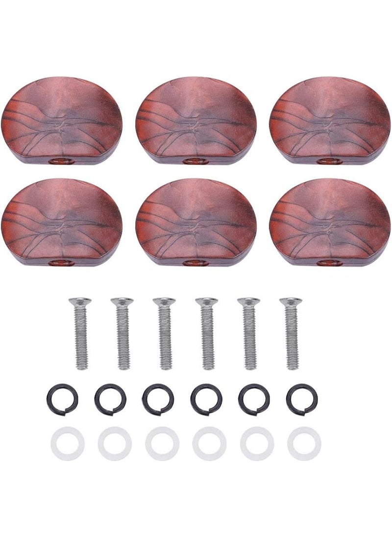 yuyte Guitar Tuning Buttons Brown 6Pcs Guitar Tuning Peg Tuners Machine Head Replacement Tuner Buttons Knobs Set for Guitar Accessory5  - Image 1
