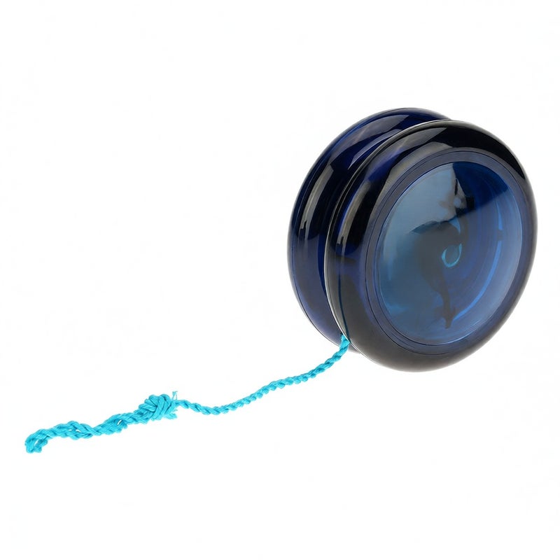 Magic Yoyo D1 Poly Carbonate Plastic Loop Yo-yo Narrow Plain Shaft Star Burst System with Spinning String for Kids - Image 1