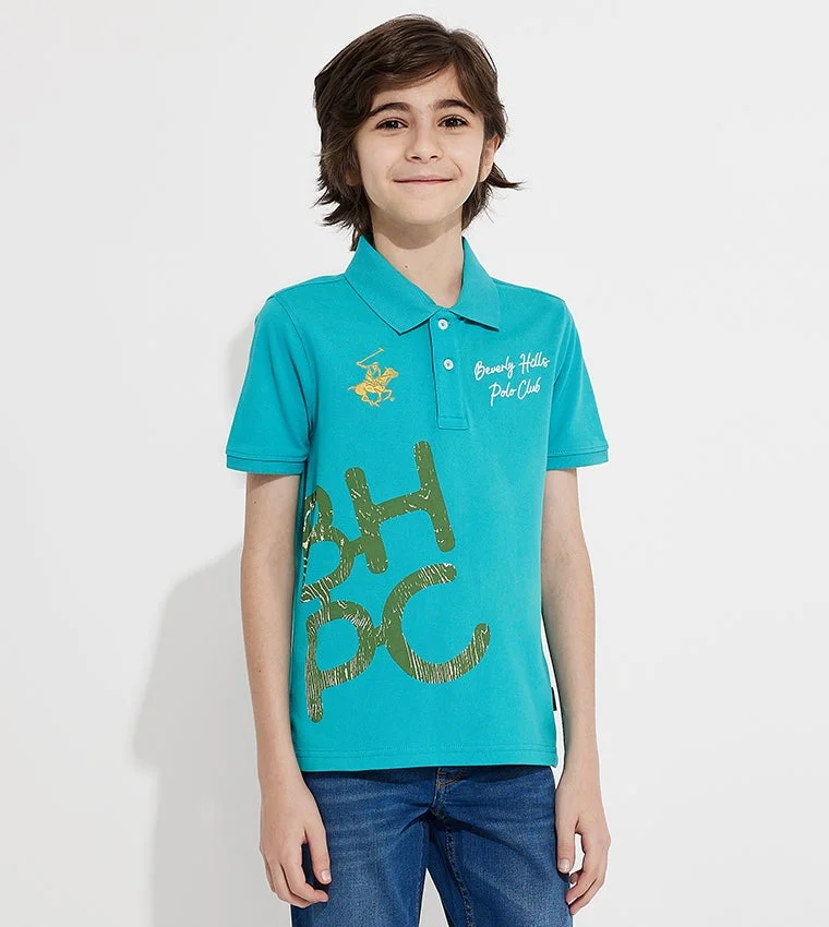 Beverly Hills Polo Club Printed Short Sleeves Polo T-Shirt