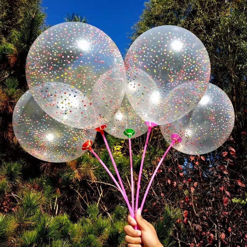 Magic Bubble Sequin Balloon Children'S Kindergarten Micro Business Line Drainage Powder Suction Push Sweep Code Activity Small Gift - Image 5