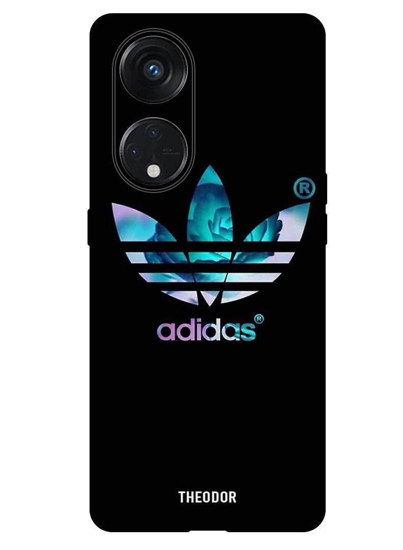 Theodor Protective Case Anti Scratch Shock Proof Bumper Cover For Oppo Reno 8T 5G Colouful Flower - Image 1