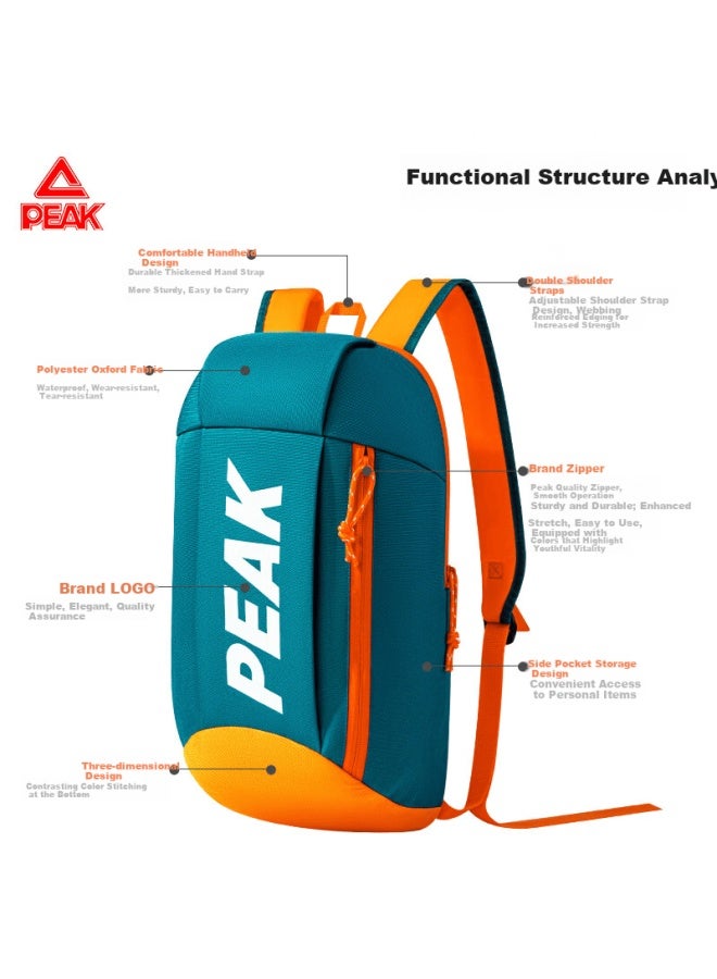 Peak Kids Lightweight Casual Backpack Orange - Image 2
