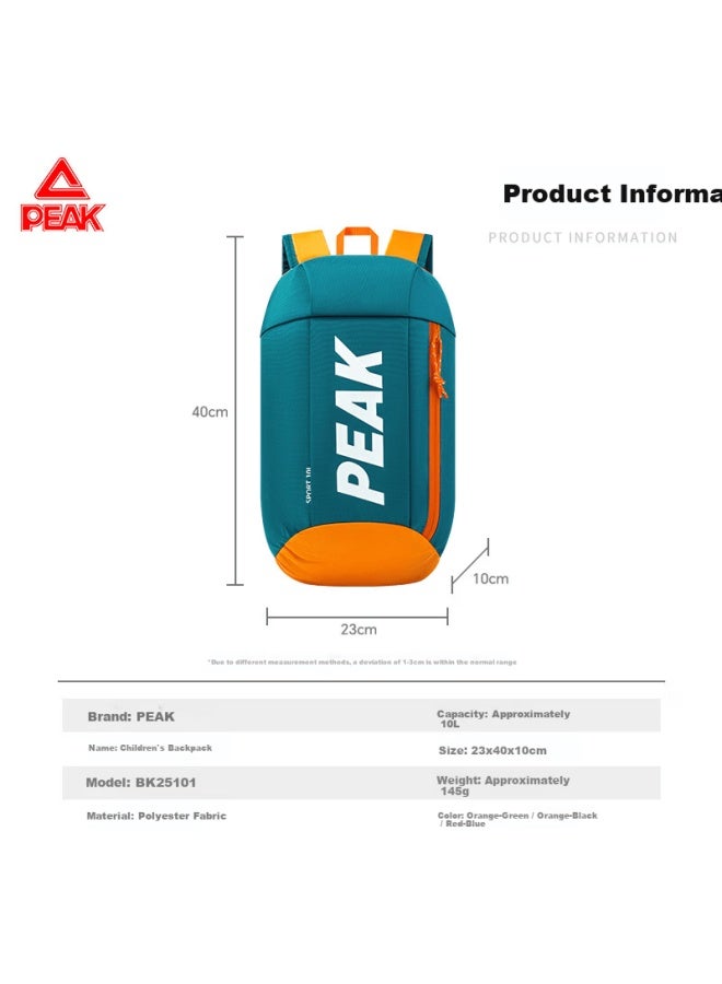 Peak Kids Lightweight Casual Backpack Orange - Image 3