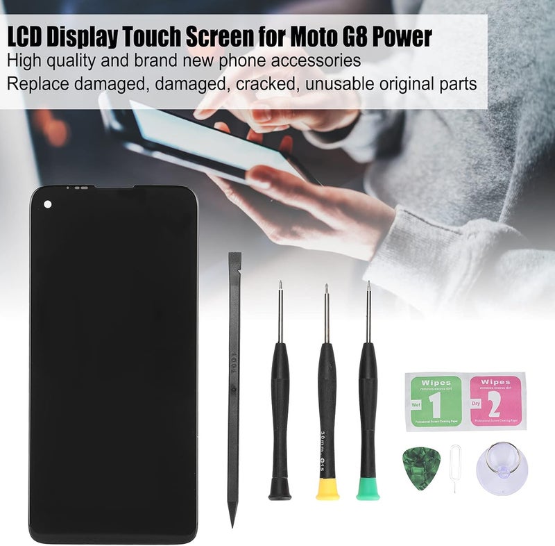 استبدال الشاشة لـ Power 2019 XT2041، شاشة LCD لـ G8 Power 2019 XT2041، مجموعة شاشة اللمس والرقمنة مع مجموعة الإصلاح - Image 2