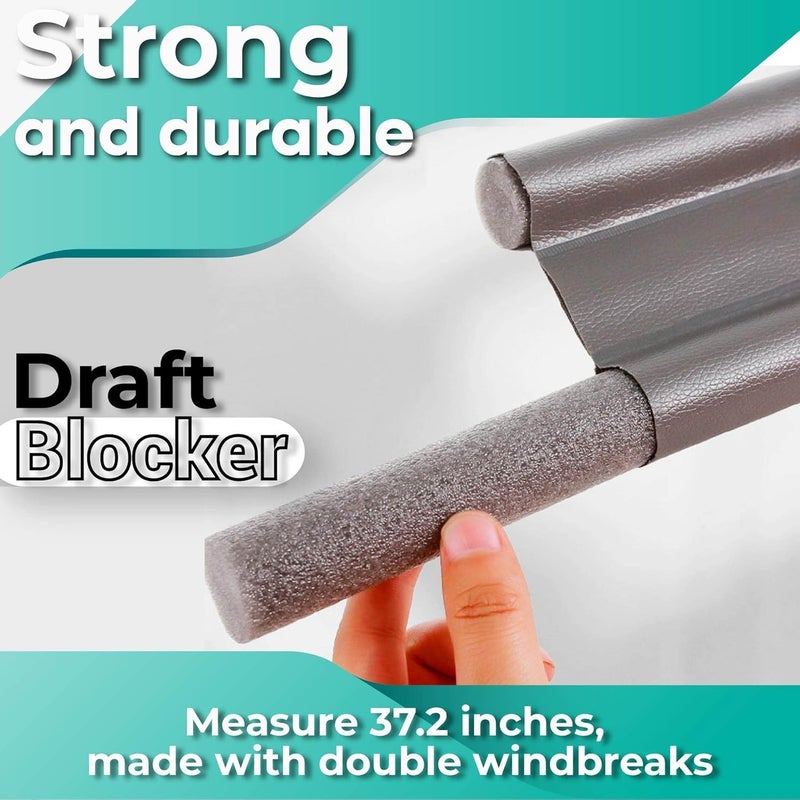 Door Bottom Sealing Strip Removable and Washable Under Door Draft Stopper Home Dorm Bedroom Sound Proof Noise Reduction Door EVA Draft Stopper - Image 4