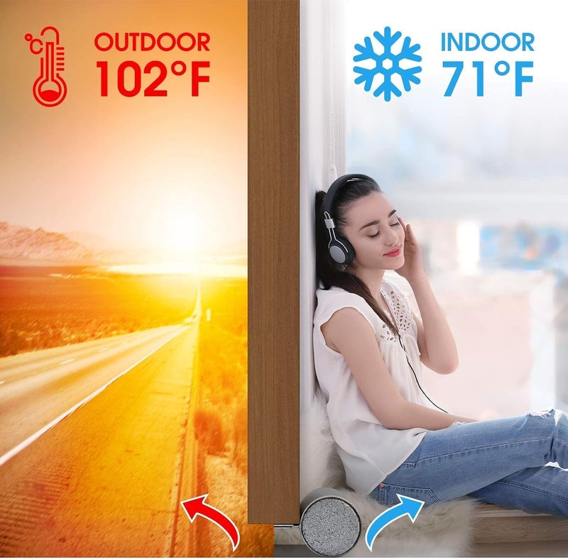 Door Bottom Sealing Strip Removable and Washable Under Door Draft Stopper Home Dorm Bedroom Sound Proof Noise Reduction Door EVA Draft Stopper - Image 5