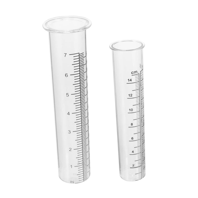 2 Pack Round Rain Gauge Outdoor Garden Tool for Accurate Rainfall Measurement - Image 2