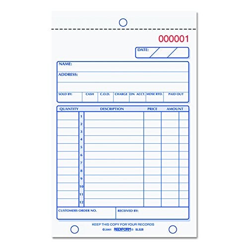 Rediform 5L528 Sales Book, 4 1/4 x 7, Carbonless Triplicate, 50 Sets/Book - Image 1