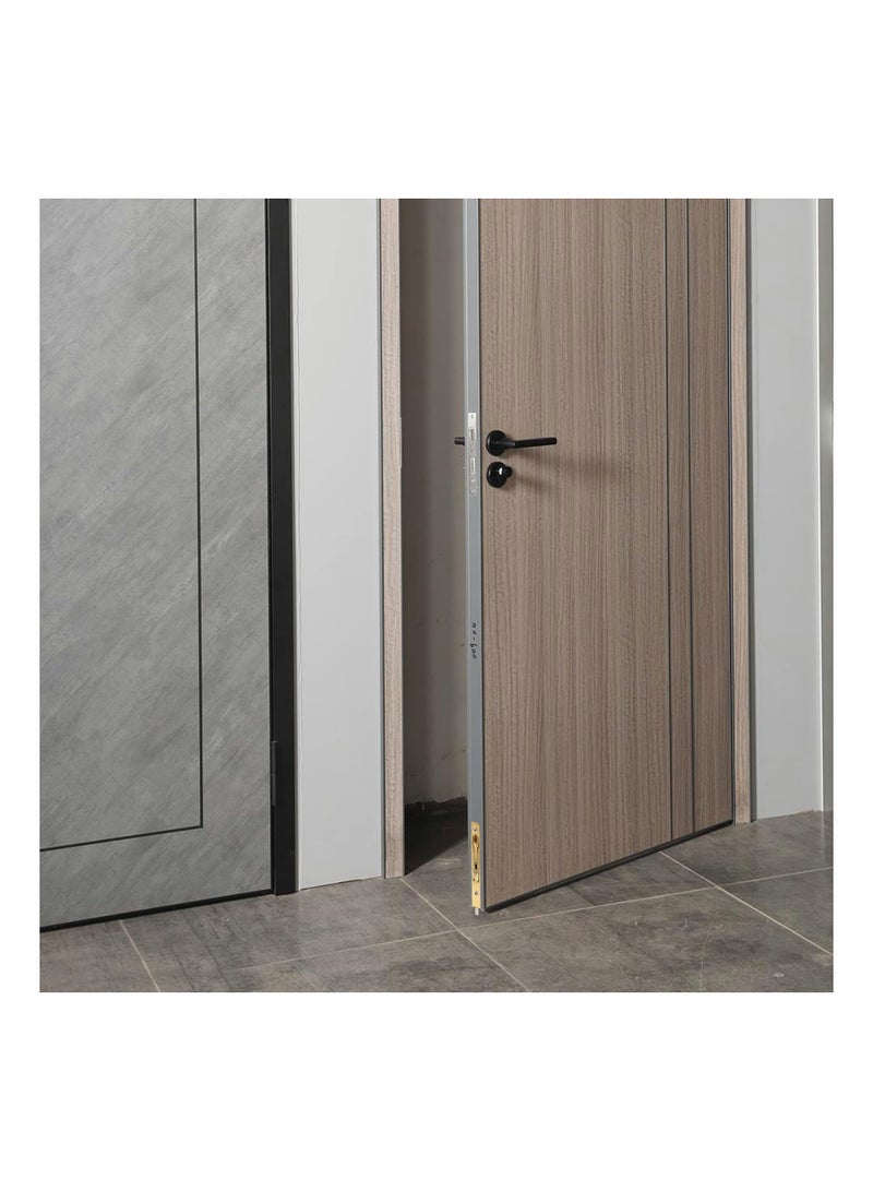 KASTWAVE 2 Pcs 6 Inch Door Bolts - Stainless Steel Concealed Security French Door Locks with Hardwares, Metal Flush Latch Bolts for Composite Wood Double Dummy Door, Gold  - Image 5