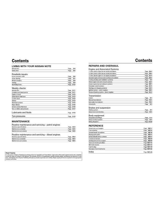 Nissan Note petrol & diesel ('06-Sept '13) 06 to 63 - Image 5