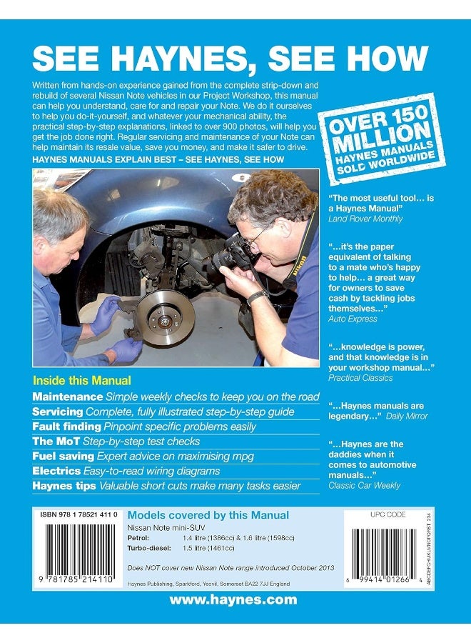 Nissan Note petrol & diesel ('06-Sept '13) 06 to 63 - Image 3