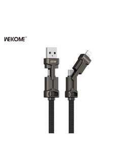 WEKOME A Charging Cable with 4-in-1 design accommodating various charging ports and 65W high power output  - Image 2