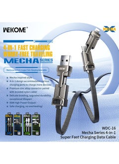WEKOME A Charging Cable with 4-in-1 design accommodating various charging ports and 65W high power output  - Image 4