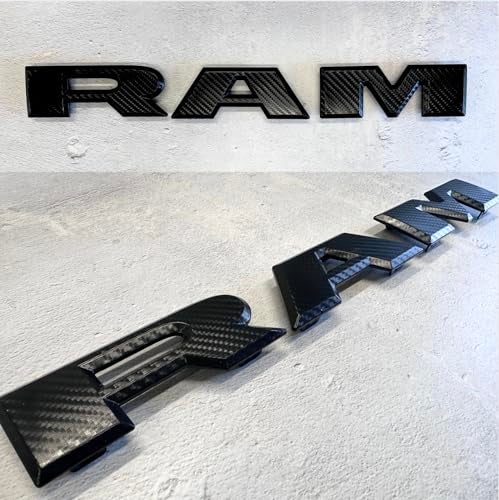 Autogem 2019-2025 RAM 1500 Carbon Decal Grille Emblem | Stylish Truck Badge Logo - Image 2