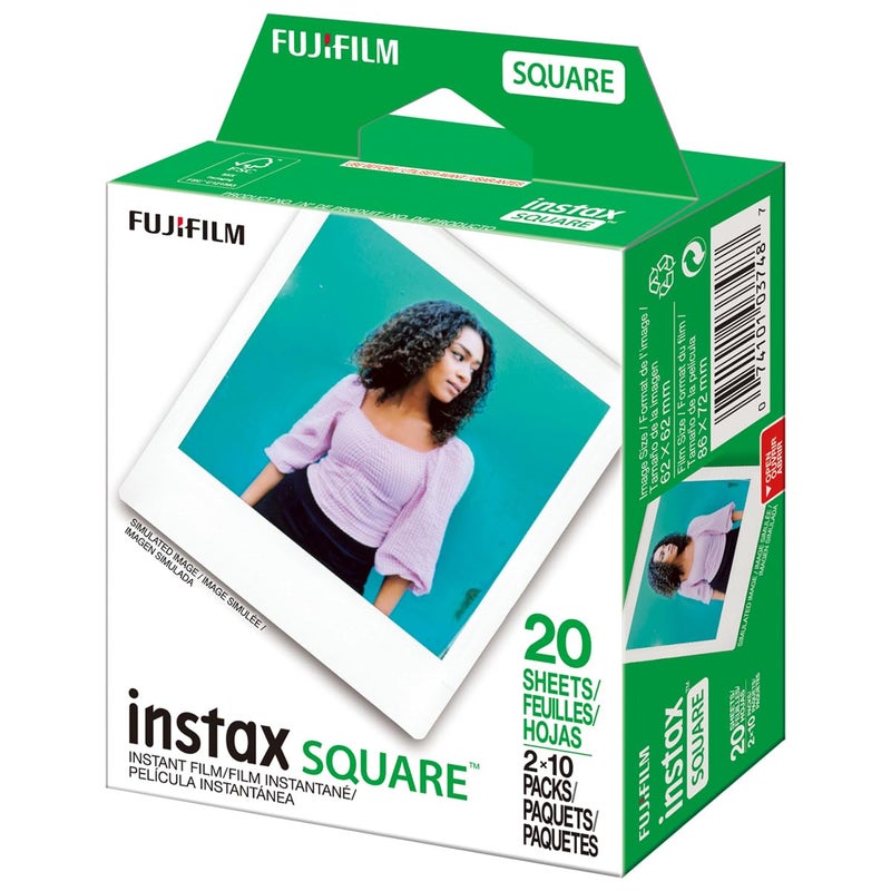 Fujifilm 2 Pack instax Square Instant Color Film, Twin Pack - Image 4