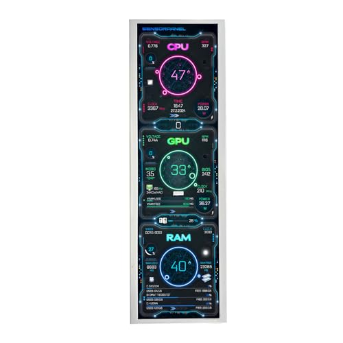 VSDISPLAY 145 Inch White LCD Monitor 2560x720 2K Resolution USBC Stretched Bar Display for Computer PC Case GPU CPU Secondary Screen - Image 3
