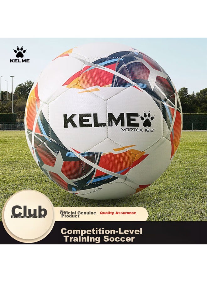 KELME كرة قدم مخيطة آليًا من كيلمي، مقاس 4 و 5، للبالغين والأطفال، معيار لامتحانات دخول المدارس المتوسطة، المنافسة، التدريب، تطوير الشباب، والطلاب، أصفر فوسفوري، مقاس 4 - Image 3