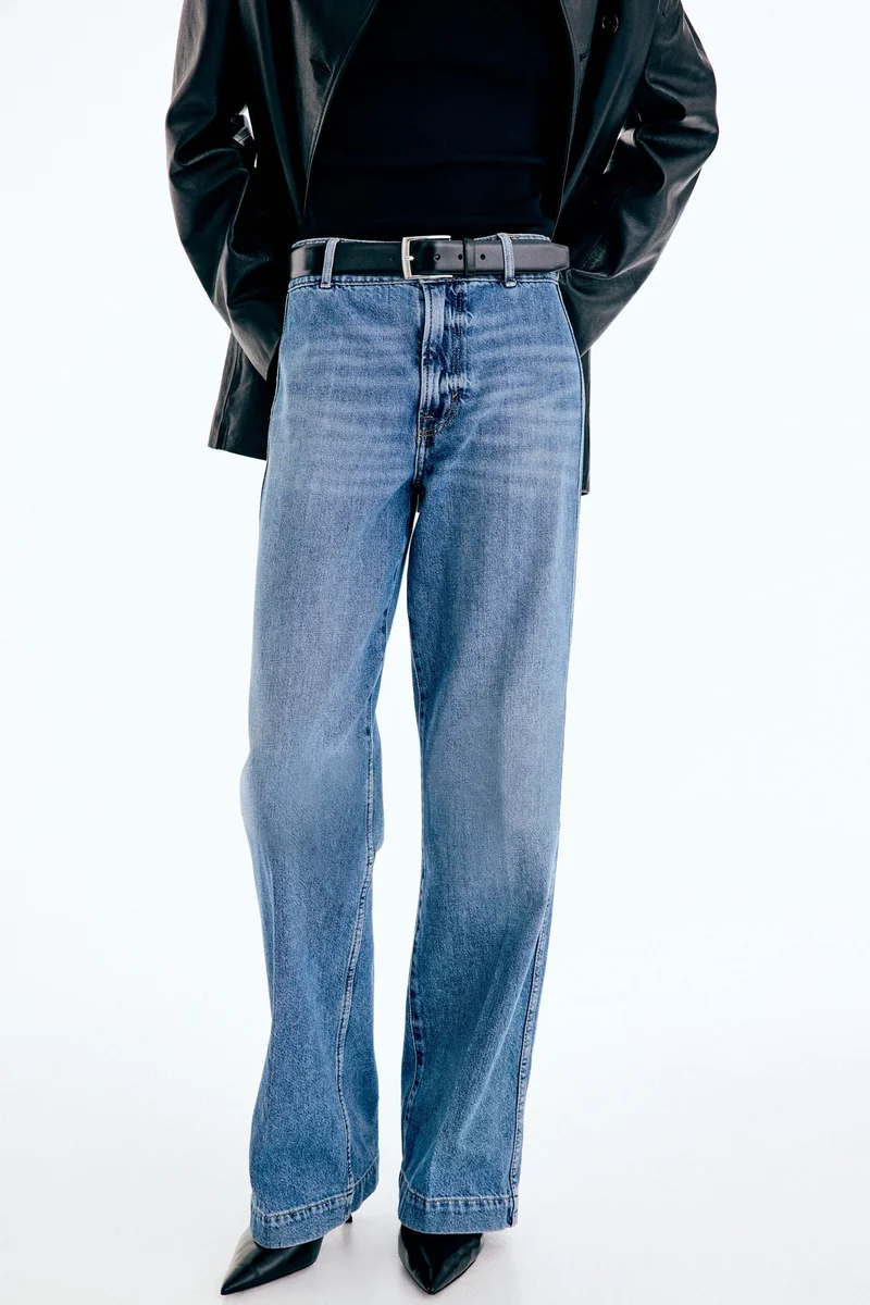 H&M Wide High Waist Jeans