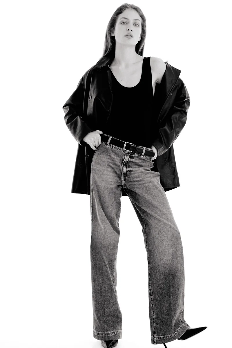 H&M Wide High Waist Jeans