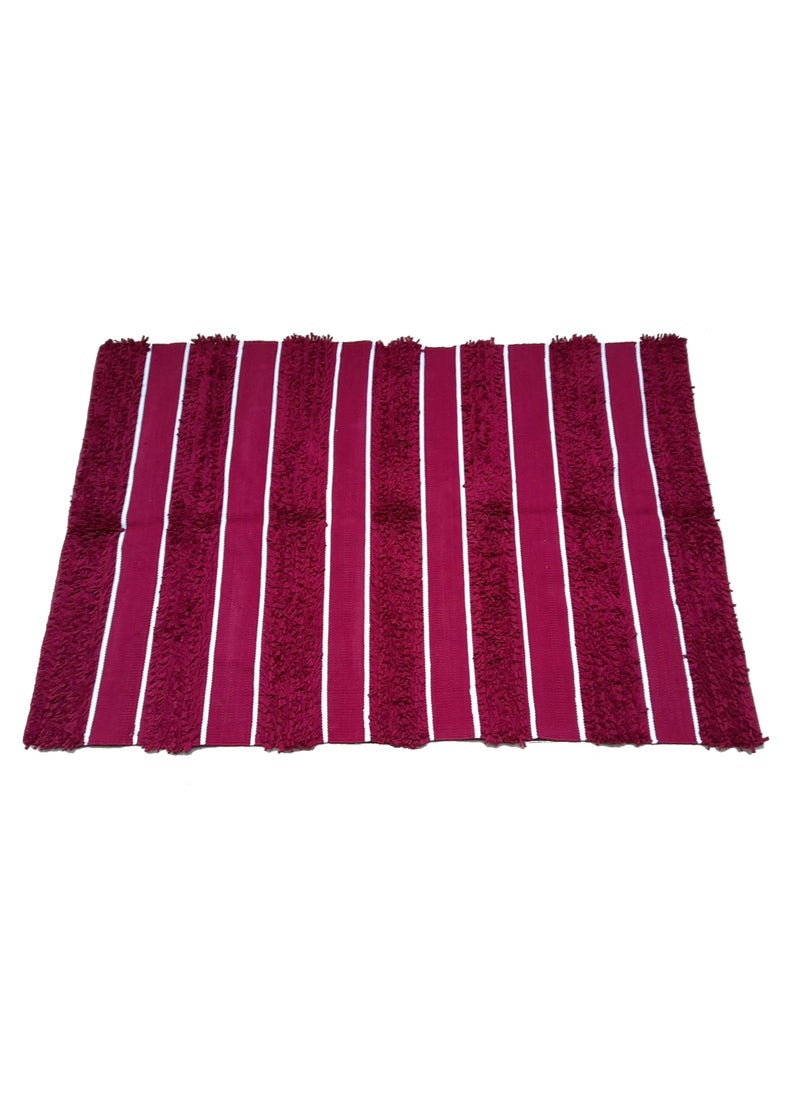 Kilim rag rug cotton shaggy Dark Burgundy - pzsku/ZB91679C7AA806821900AZ/45/_/1723319378/16c604f5-da52-4f04-afd4-fab55b7b2453