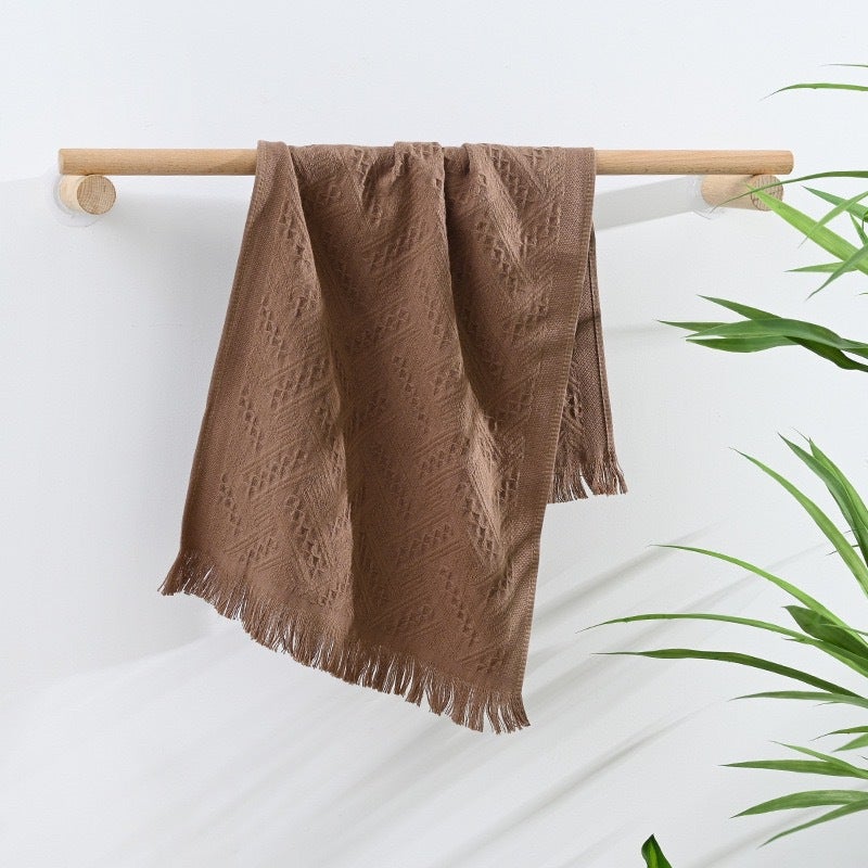 Fringe Towel Wedding Favor Creative Cotton Gift brown tassel towel 
