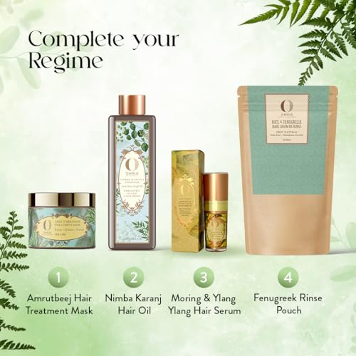 Ohria Ayurveda Neem & Triphala Hair Cleanser| Free from Silicones, Sulfates & Parabens| Soothes Scalp, Balances Oil & Reduces Dandruff| For All Hair Types| Men & Women | 200ml - Image 5