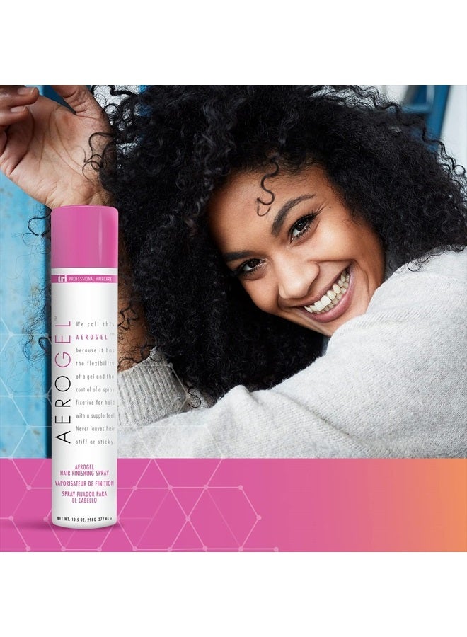 TRIDESIGN TRI Aerogel Hairspray - Non-Toxic Hair Finishing Spray for Styling, Volumizing and Holding Curly Hair with Flexible Hold - For Women and Men - Pack of 3 (10.5 oz)  - Image 5