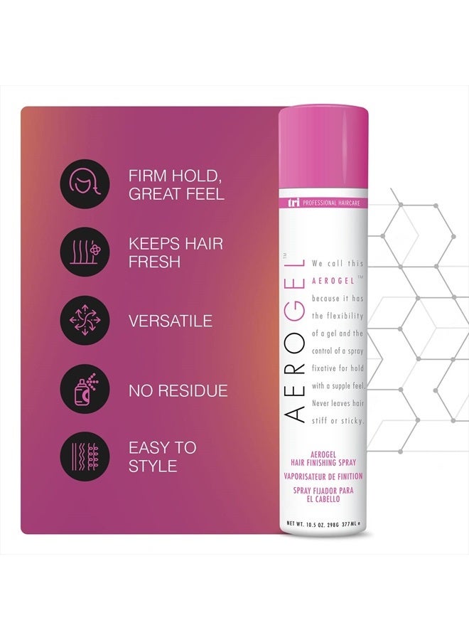 TRIDESIGN TRI Aerogel Hairspray - Non-Toxic Hair Finishing Spray for Styling, Volumizing and Holding Curly Hair with Flexible Hold - For Women and Men - Pack of 3 (10.5 oz)  - Image 3