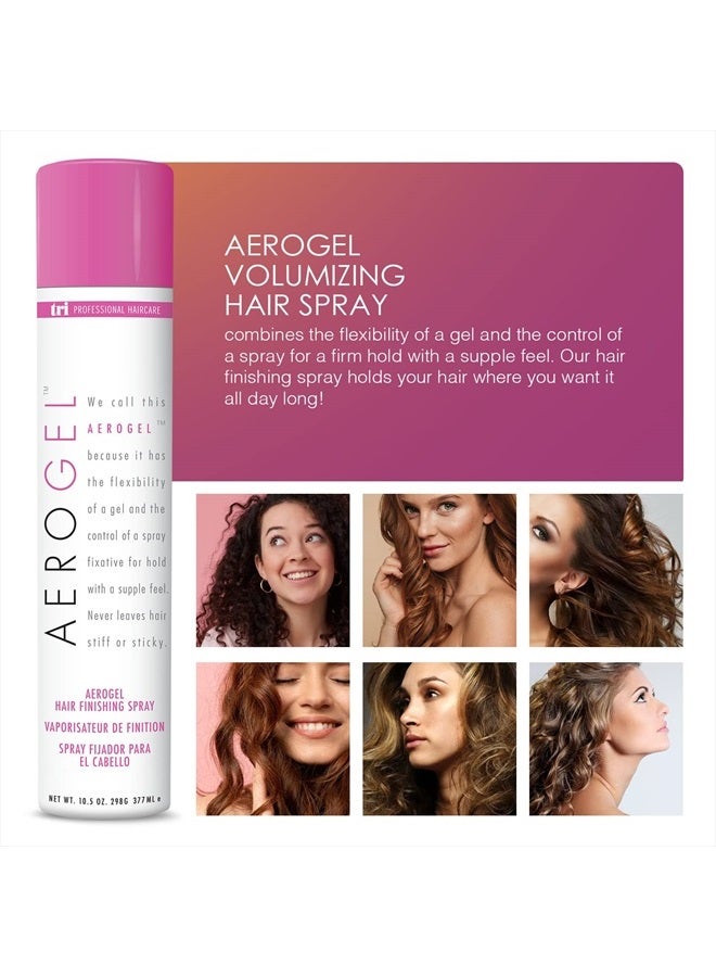 TRIDESIGN TRI Aerogel Hairspray - Non-Toxic Hair Finishing Spray for Styling, Volumizing and Holding Curly Hair with Flexible Hold - For Women and Men - Pack of 3 (10.5 oz)  - Image 4
