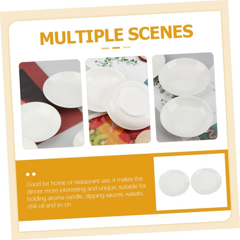 Ceramic Aroma Diffuser Tray Set of 2 Essential Oil Burner for Aromatherapy Seasoning Dish - Image 4
