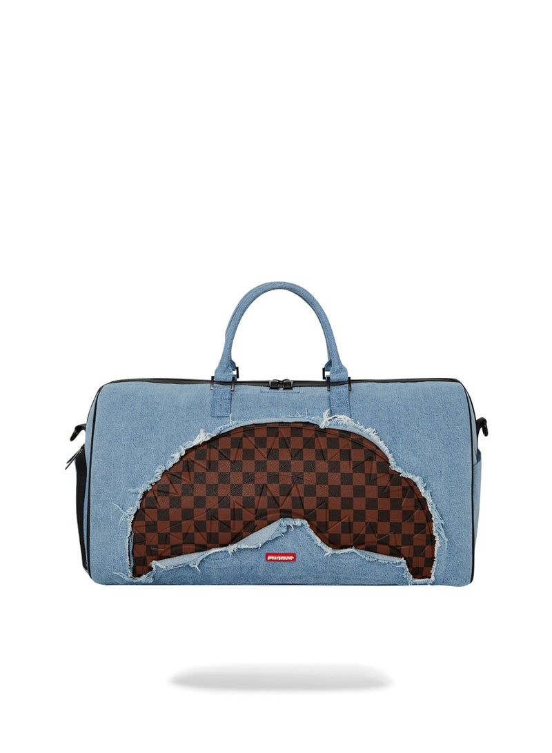 SPRAYGROUND DENIM SHARK DUFFLE  - Image 1