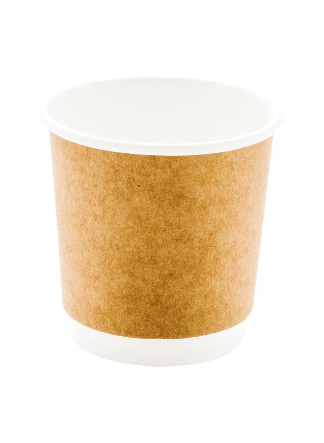 Restaurantware Restaurantware 4 Ounce Disposable Cups, Pack of 500 Double Wall Hot Cups – Lids Sold Separately, Rippled Wall and Kraft Paper Insulation, Ideal for Serving Coffee, Hot Chocolate, Tea, and More  - Image 1