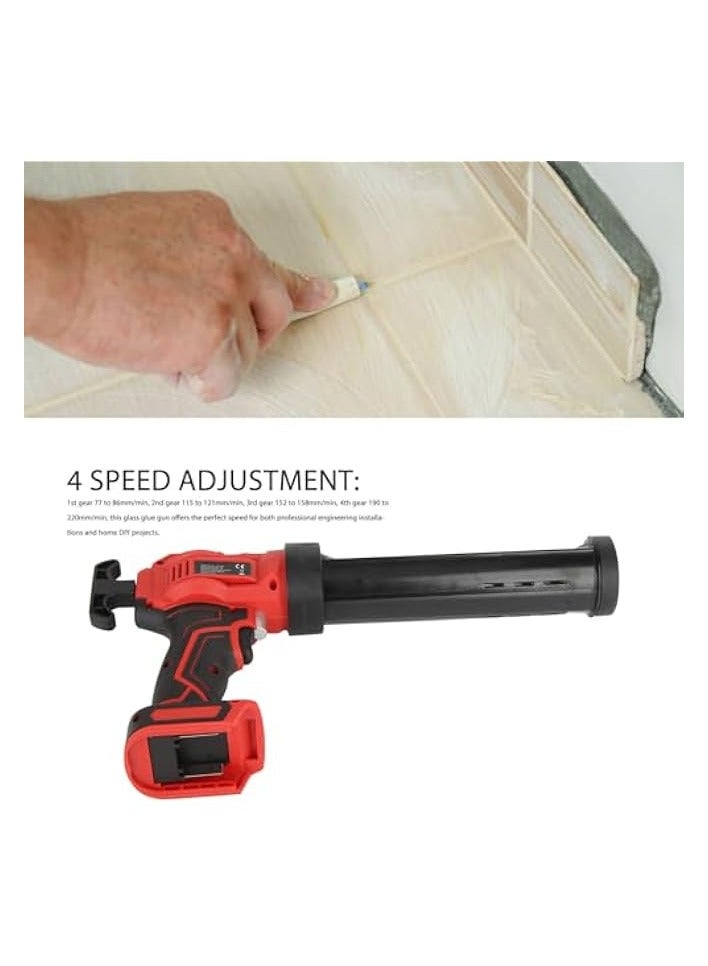 بروماس مسدس السد اللاسلكي، 4 سرعات تعديل مسدس السد الكهربائي مع ضوء LED، مسدس أداة السد المحمول للمنزل والمطبخ وحوض نافذة الحمام، أداة إزالة السد الاحترافية - Image 2