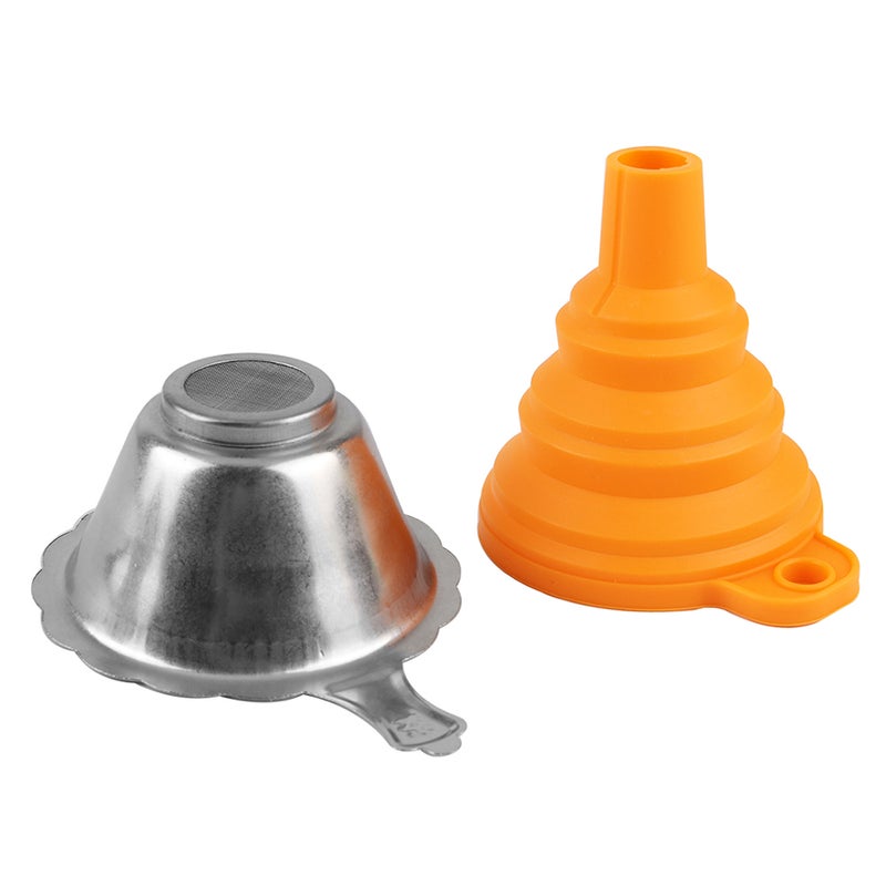 3D Printer Accessories Parts Collapsible Funnel Silicone Foldable Funnels Stainless Steel Resin Filter for Pouring Resin Back Into Bottle  for ANYCUBIC Photon Sparkmaker Kelant Orbeat D100 SLA 3D Printer - Image 2