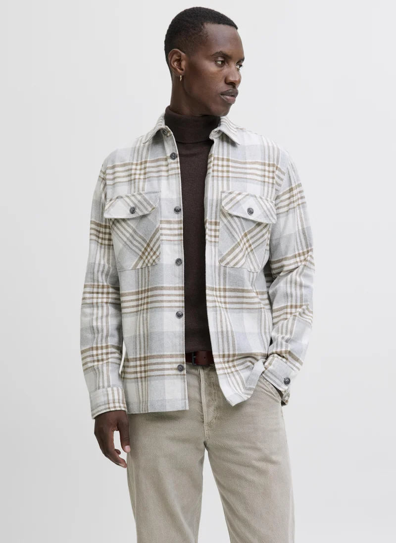 جاك اند جونز Checked Long Sleeve Shirt