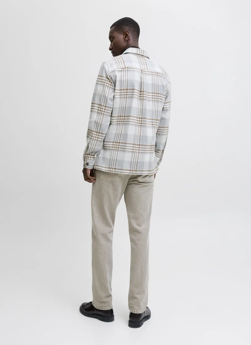 جاك اند جونز Checked Long Sleeve Shirt