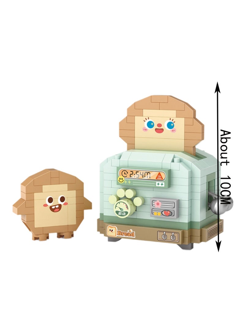 230pcs Bread Machine, Desktop Ornaments Building Blocks Toys, Children'S Educational Assembly Model Gifts  - Image 2