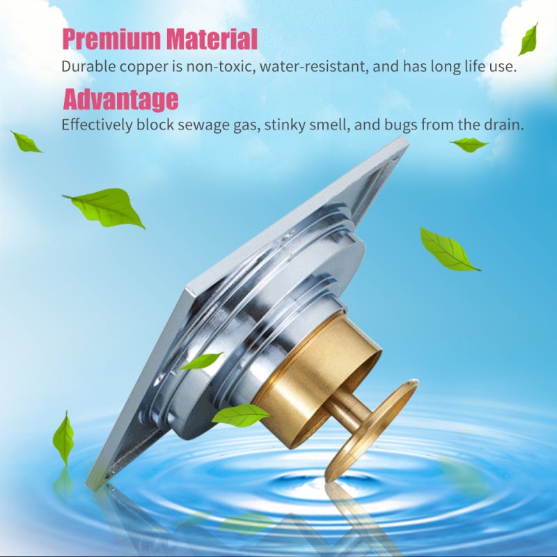 Shower Drain: Type 1 Anti-Clogging Drain Cover - Anti-Odor Drain Protector for Bathroom Bathtub Kitchen Drain - Image 3