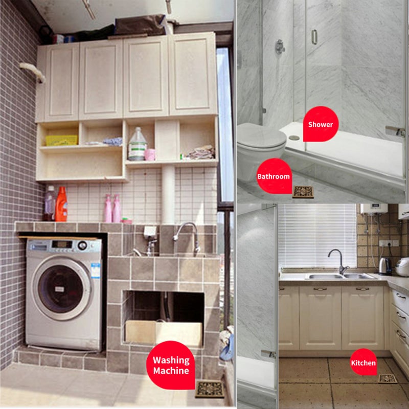 Shower Drain: Type 1 Anti-Clogging Drain Cover - Anti-Odor Drain Protector for Bathroom Bathtub Kitchen Drain - Image 2