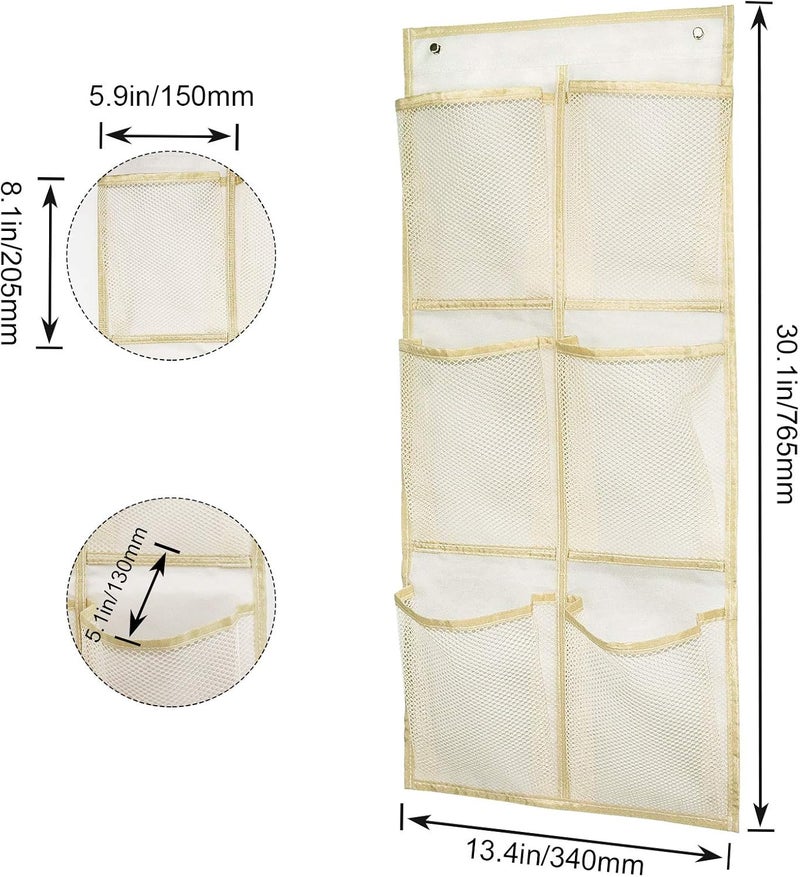 Yocice Wall Mounted Shoes Rack 2Pack/Can Store 6Pairs of Sneakers,with Sticky Hanging Mounts, Shoes Holder Storage Organizer Shelf,Door Shoe Hangers (SM06-Beige-2) - Image 2
