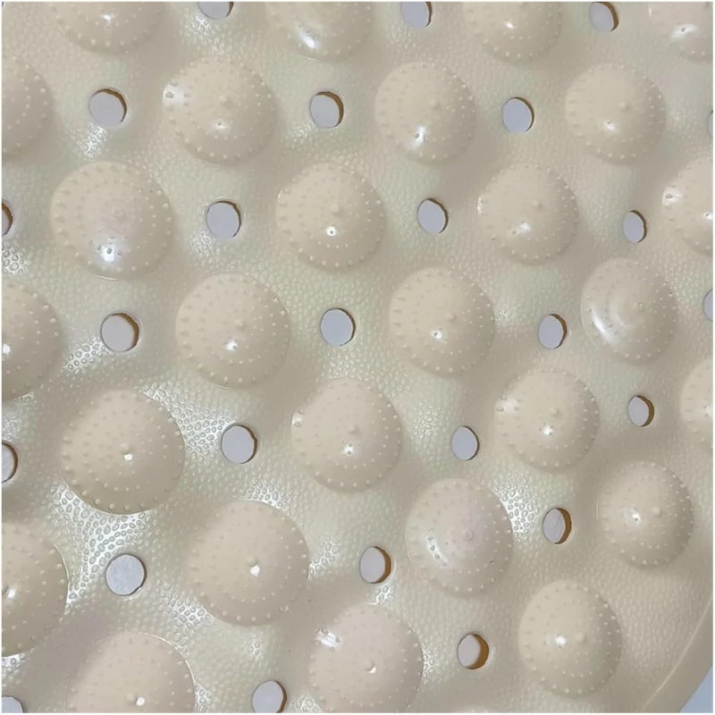 2pcs Bathroom Non-Slip Mat Hotel PVC Suction Household Bath Toilet Massage Foot(RANDL)